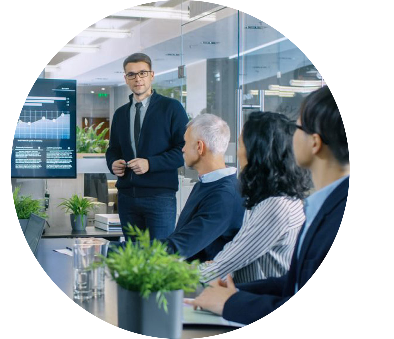 image of a meeting in a boardroom